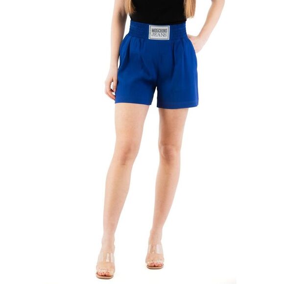Moschino Blue Marabou Women's Shorts